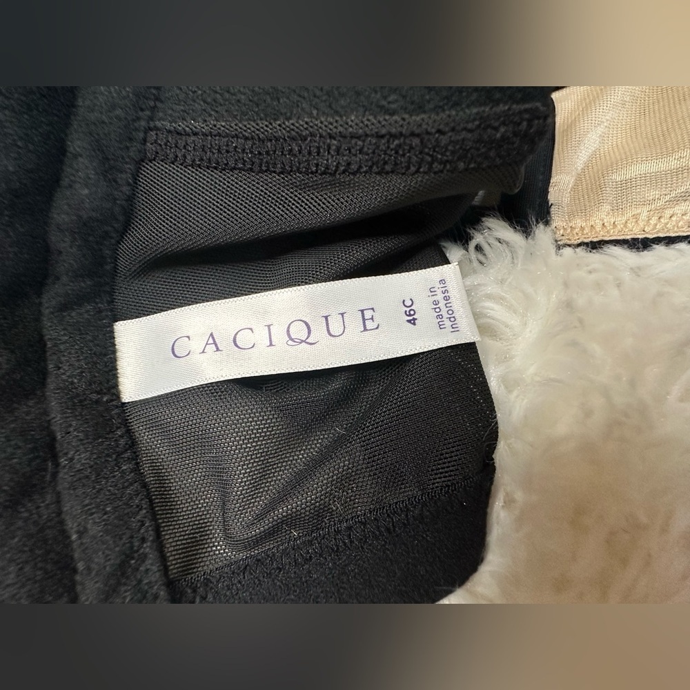 Cacique 46C Front Zip Bra Balconette Longline Black Lace⁠ - Picture 8 of 9